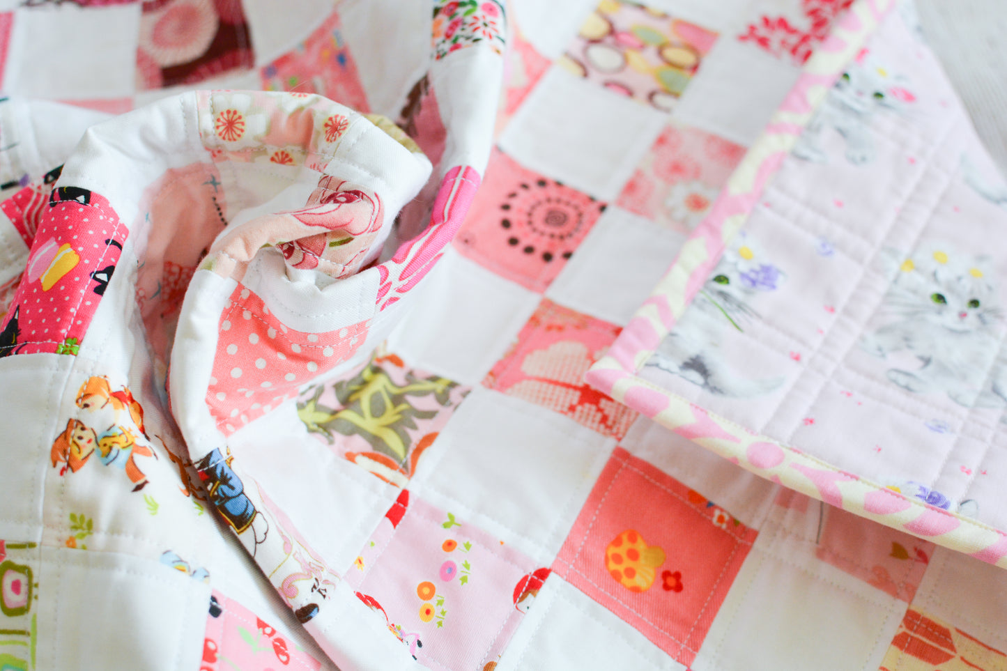 Checkerboard Baby Quilt - Paper Pattern