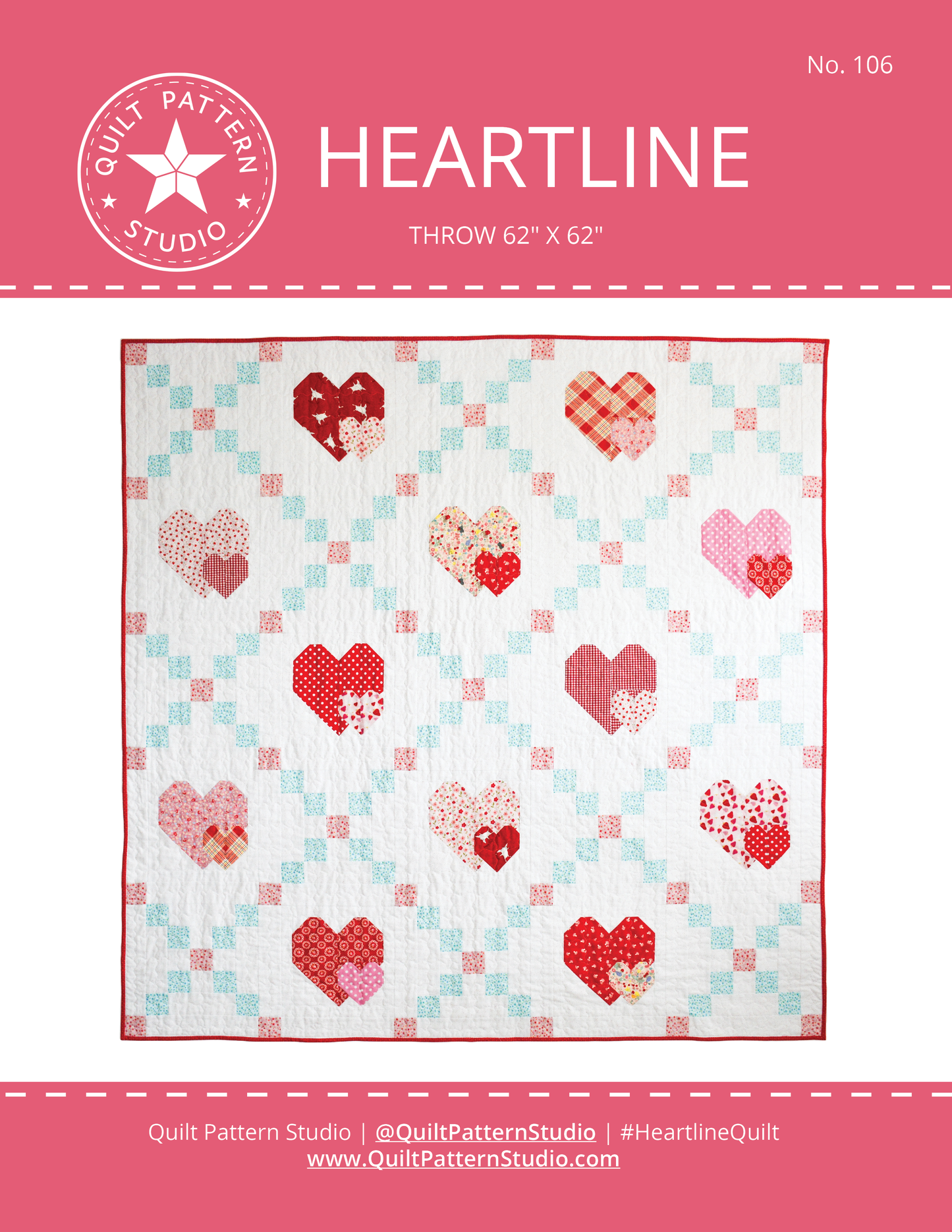 Heartline Quilt PDF Pattern