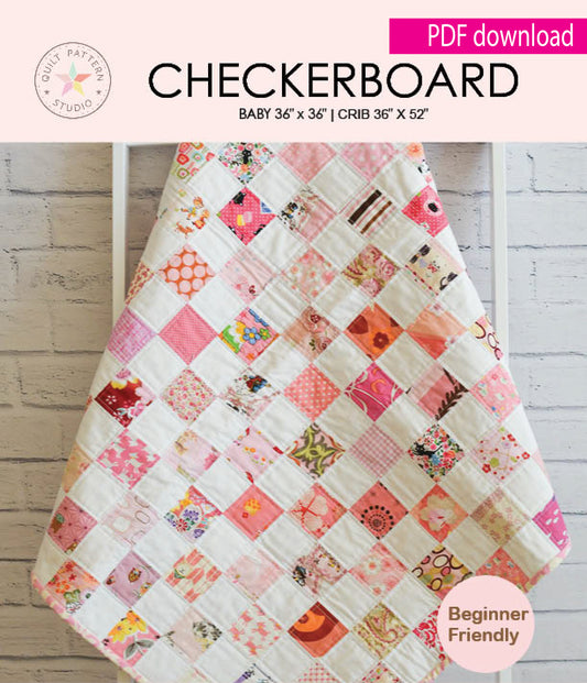 Checkerboard Baby Quilt - PDF Pattern