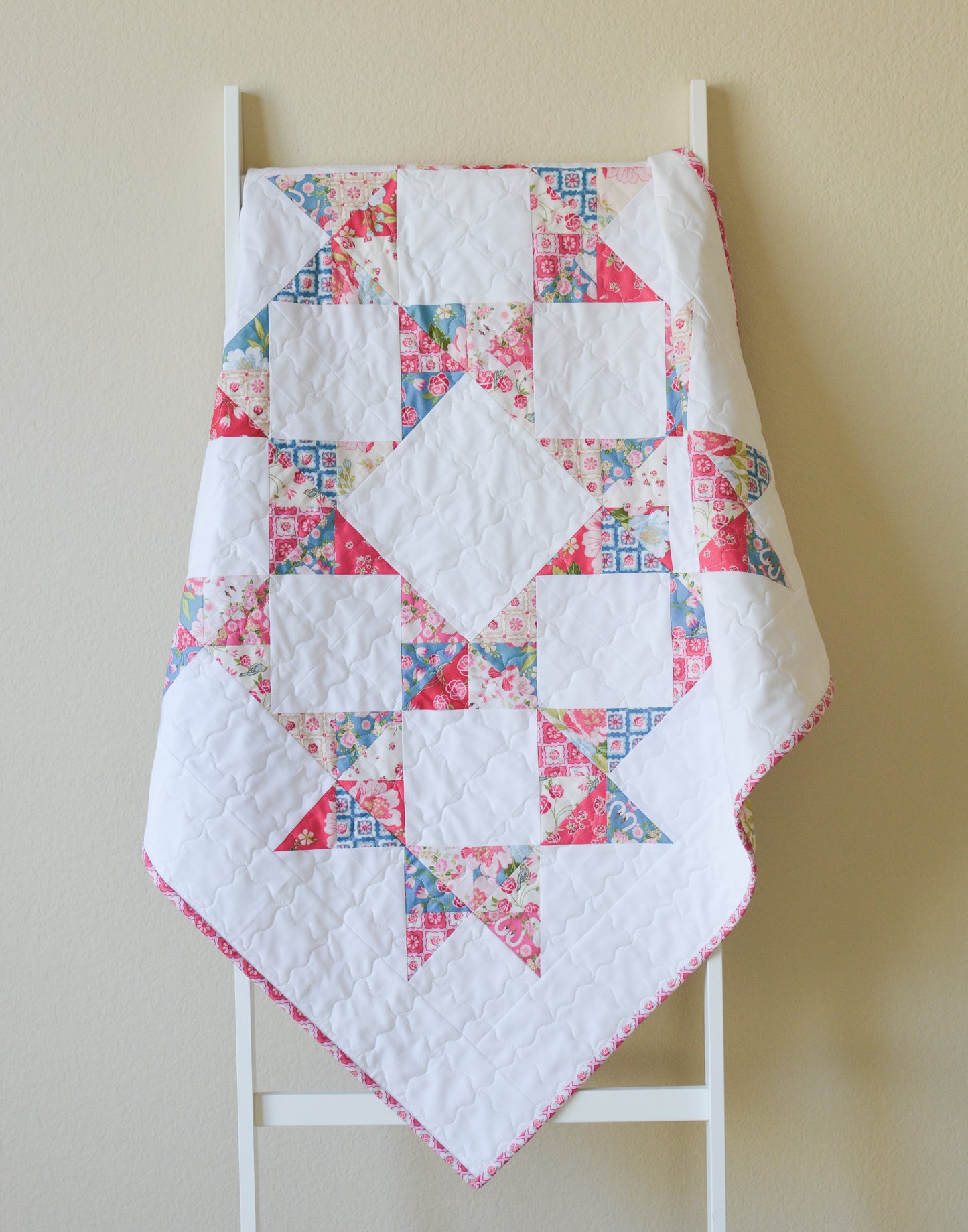 Handmade Cotton Candy Baby Quilt