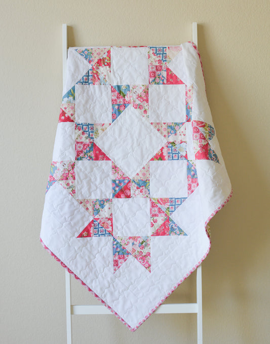 Handmade Cotton Candy Baby Quilt
