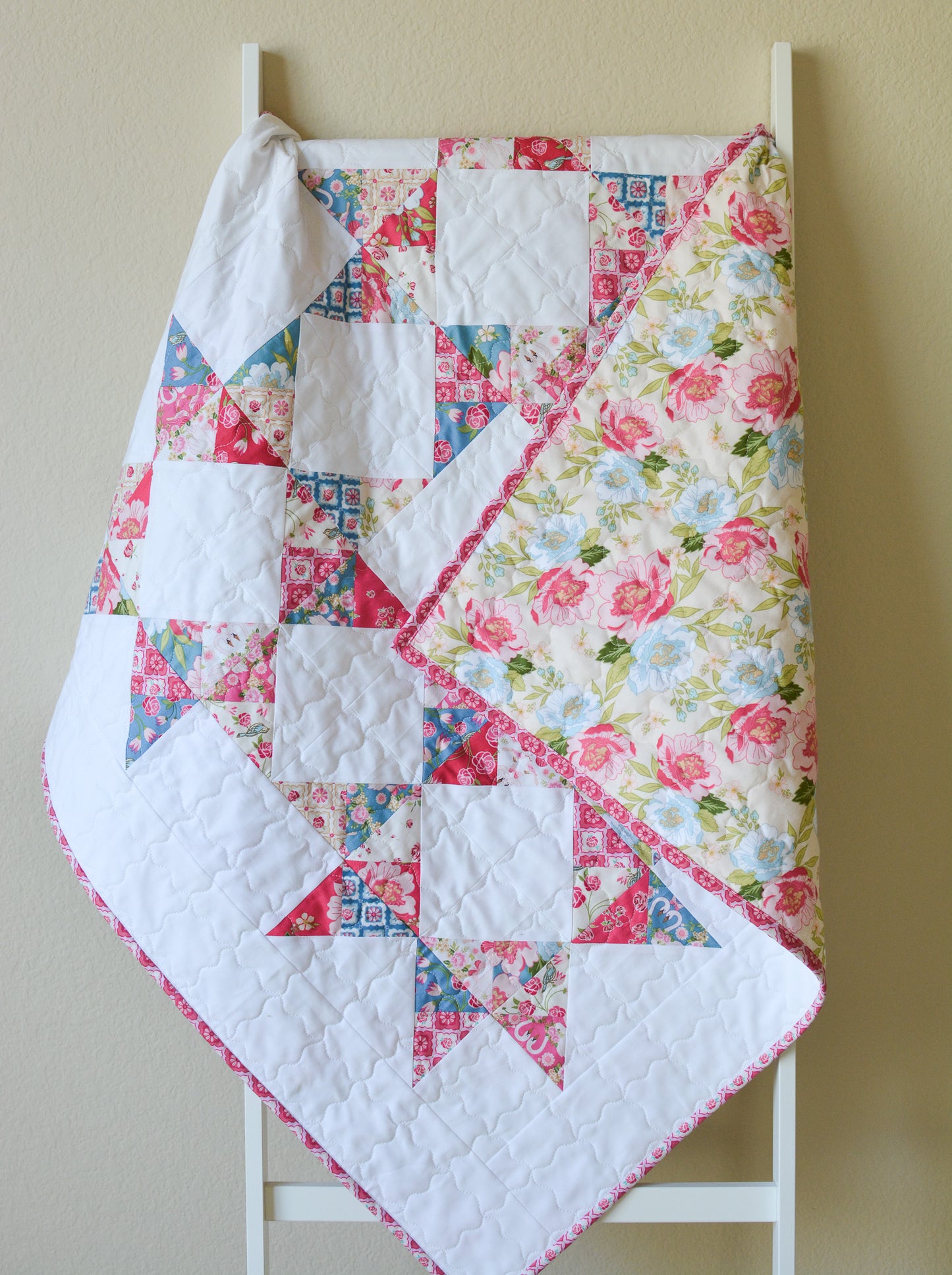 Handmade Cotton Candy Baby Quilt