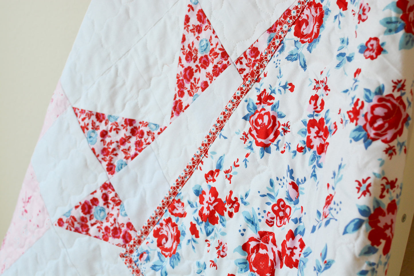 Handmade Super Star Baby Girl Quilt - Elise