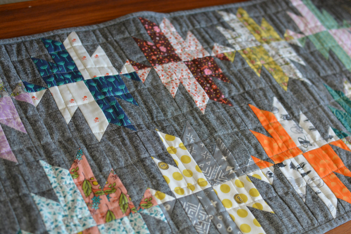 Handmade Quilted Table Runner Table Top 16.5"x38.5"