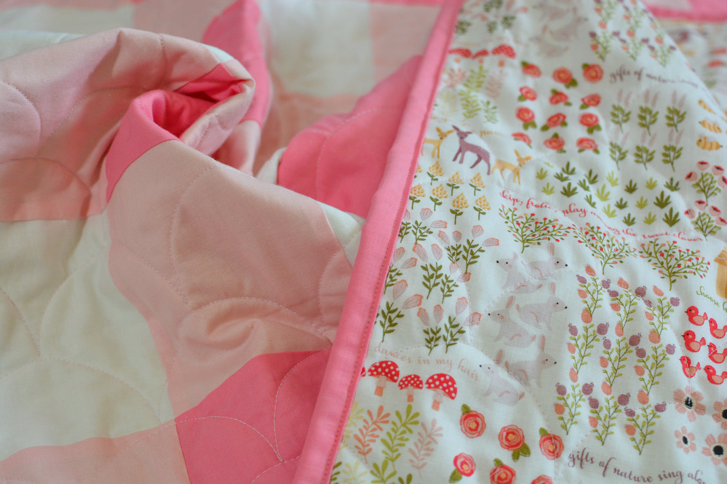 Gingham Check Baby Quilt - Paper Pattern