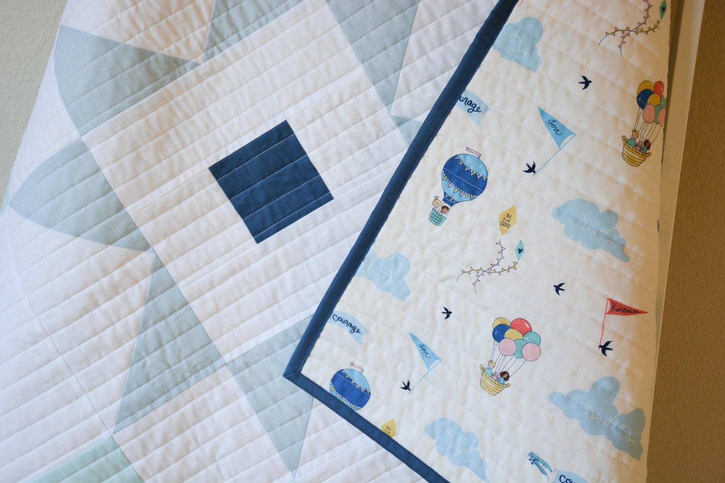 Super Star Baby Quilt Kit - Blue