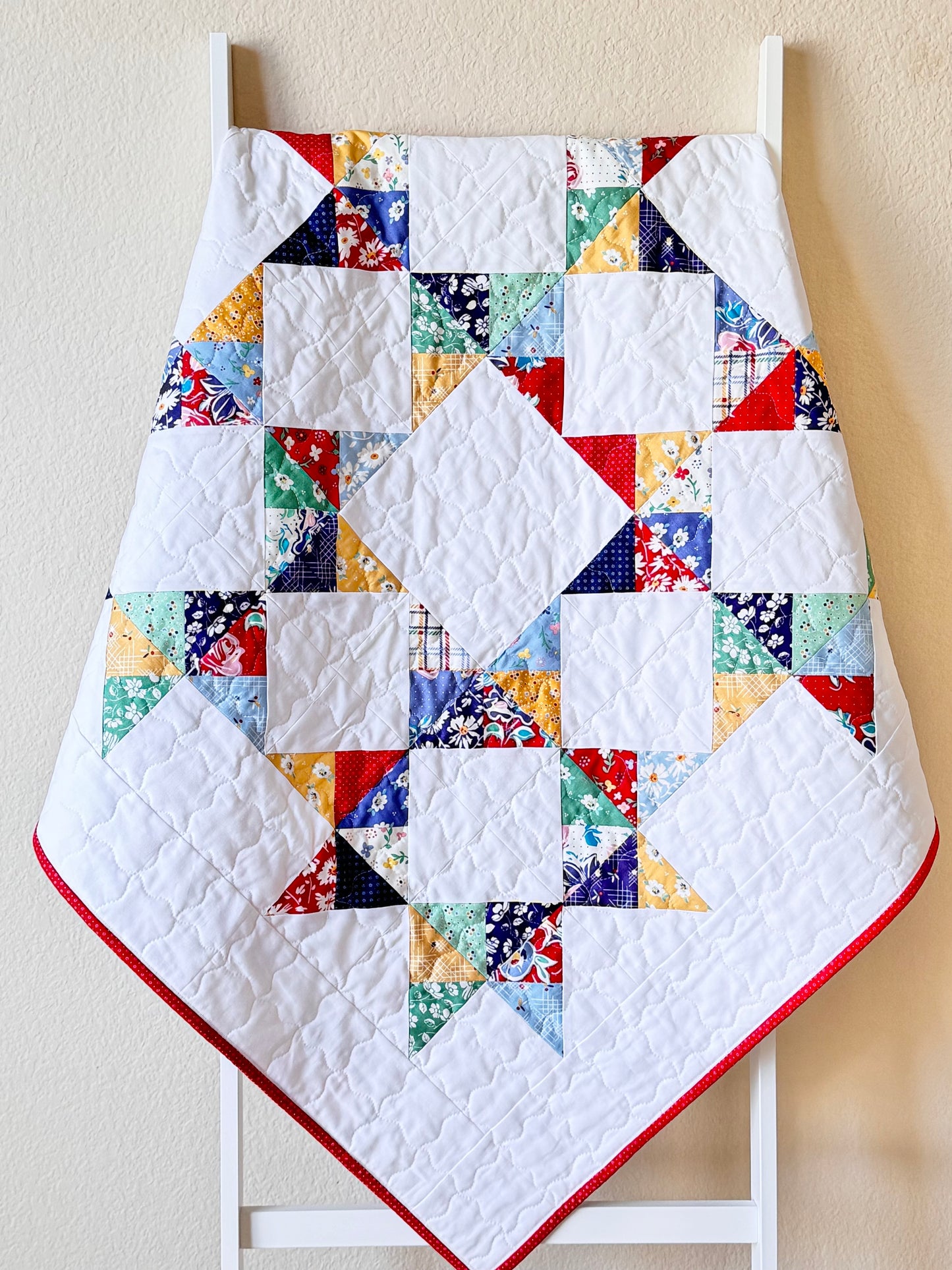 Handmade Cotton Candy Baby Quilt
