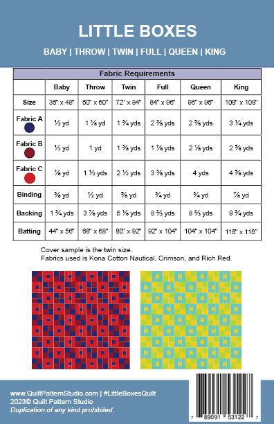 Little Boxes PDF Quilt Pattern