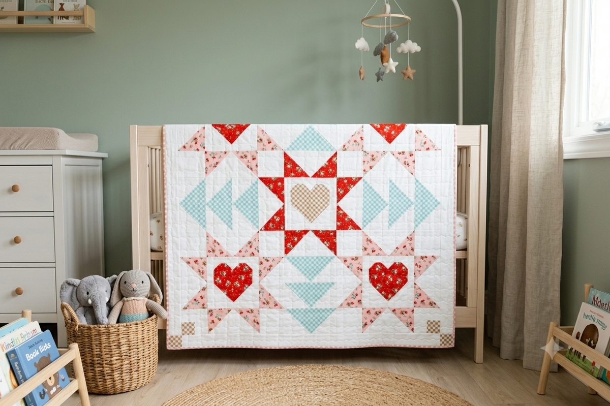 Wrapped In Love Baby Quilt PDF Pattern